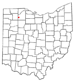 Location of Milton Center, Ohio