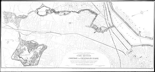 Olmsted plan for the Emerald Necklace, 1894