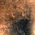 One of the first images of the surface of Mars taken by the Mangalyaan on September 25, 2014