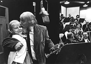 Personal photo Kathy and Larry Naismith at Sony studio recording their Duet song "THE BUGLE".