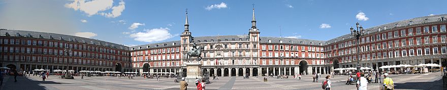 Three sides of the Plaza Mayor