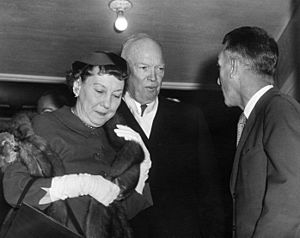President Dwight Eisenhower and Mrs. Mamie Eisenhower at the Capitol for the President's State of the Union Address