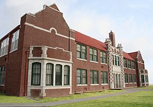 Protection High School front looking southeast 2007