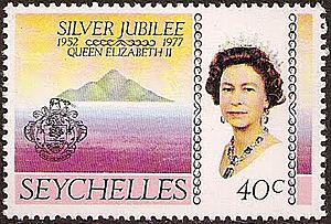 Queen Elizabeth Seychelles stamp 1977