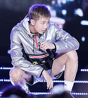 Rap Monster performing during Show Champion, 2 July 2015