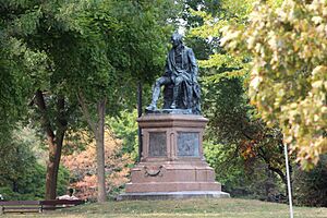 Robert Burns Statue in Albany, New York
