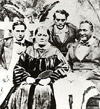 Royal Family of Tahiti, 1864, closeup