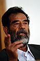 Saddam Hussein at trial, July 2004