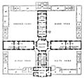 Sampson Kempthorne workhouse design for 300 paupers, plan view