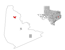 Location of Point Blankwithin San Jacinto County, Texas