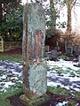 Saxon Cross in Bradbourne Churchyard (geograph 1667161)