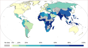 Share of inadequately managed plastic waste (2010)