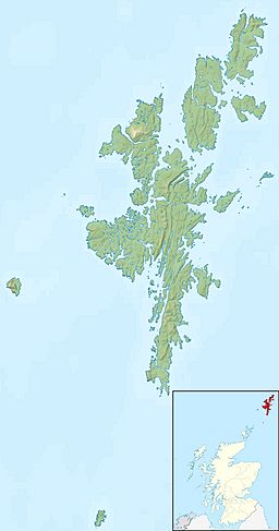 Ronas Hill is located in Shetland