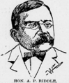 Sketch of Alexander P. Riddle