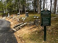 Sleepy Hollow Cemetery welcome sign (Concord, Massachusetts)