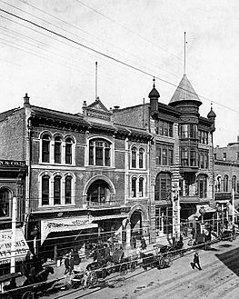 Spring Street west side between 2nd and 3rd 1895