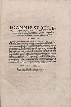 Stöffler, Johann – Omnium principis In Procli Diadochi omnibus numeris longà absolutissimus commentarius, 1534 – BEIC 4715640