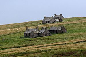 Stroma ruined houses