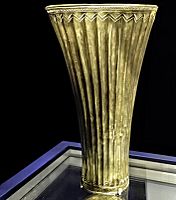 Sumerian Fluted Goblet from the tomb of Queen Puabi Electrum 2500 BCE