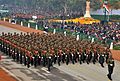 The Gorkha Regiment marching contingent passes through the Rajpath during the 65th Republic Day Parade 2014, in New Delhi on January 26, 2014