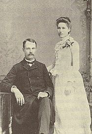 Virgil and Jennie Partch wedding photo 1888
