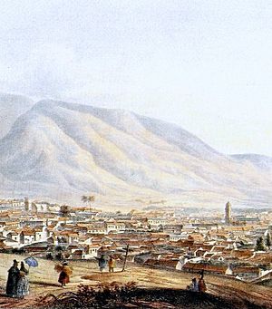 Vista de Caracas en 1839