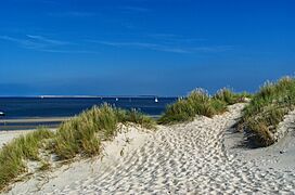 Vlieland - View NE towards the Isle of Terschelling