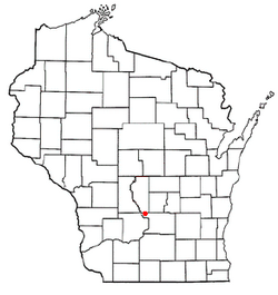 Location of Newport, Wisconsin
