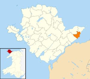 Wales Anglesey Community Beaumaris map.svg