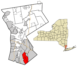 Location of Mamaroneck, New York