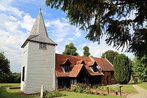 'Church of St Andrew' Greensted, Ongar, Essex England - from the south-west