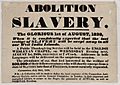 Abolition of Slavery The Glorious 1st of August 1838