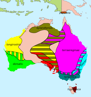 Australian Magpie - distribution.svg