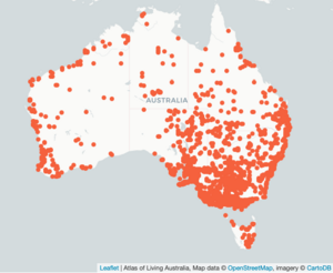 Australian crake distribution