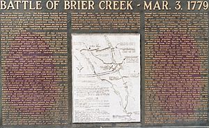 Battle Of Brier Creek Memorial Marker