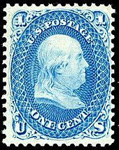 Benjamin Franklin 1861 Issue-1c