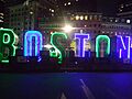 Boston GreenFest lights at Boston City Hall Plaza