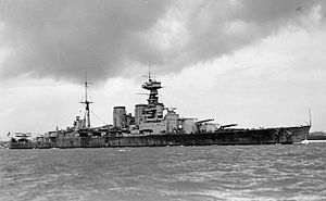 British Battlecruiser HMS Hood circa 1932