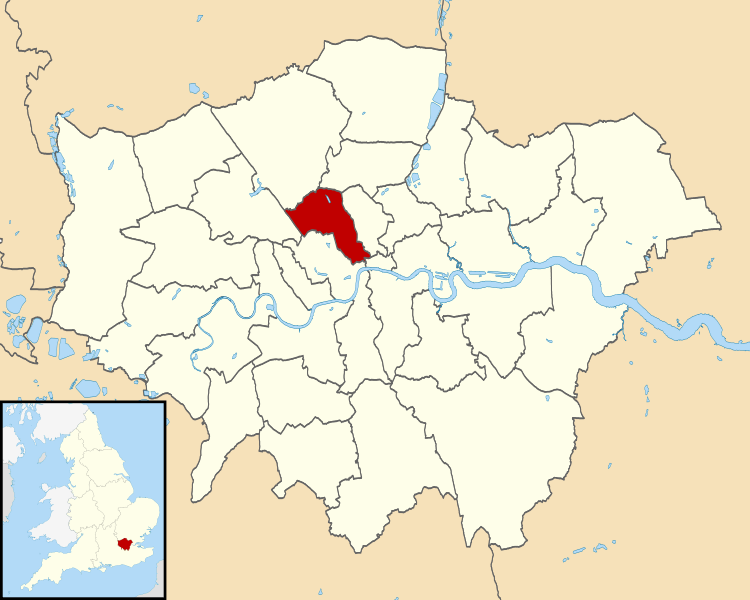 Image: Camden UK locator map