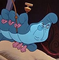 The Caterpillar as he appears in the 1951 Disney classic.