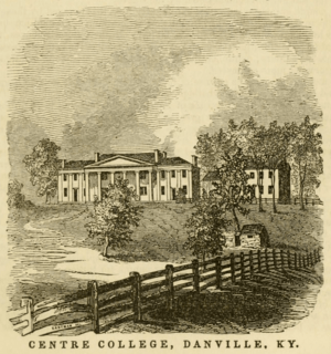 Centre College, 1847 engraving