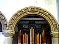 Christ Church, Welshpool. Terracotta Romanesque revival arch