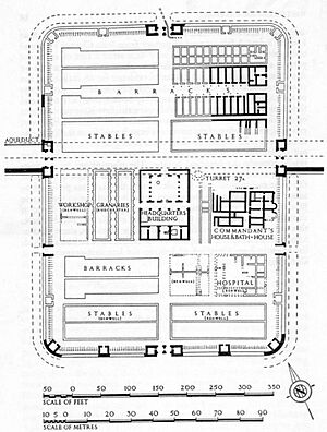 Cilurnum Fort plan
