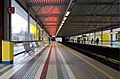 Demey station, looking West from the Herrmann-Debroux bound platform (Auderghem, Belgium)