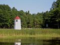 Doubling Point Maine Range Lights closeup