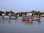 Fishing Boats on the Kampot River - 2012