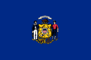 Flag of Wisconsin (1913-1981)