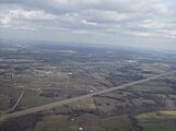Flying over Seaman from the south