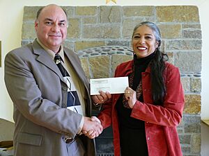 Frank Tramontozzi, MassDOT, & Cheryl Andrews-Maltais, Chair, Wampanoag Tribe of Aquinnah, Martha's Vineyard (5139305025).jpg