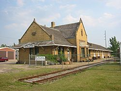The Great Northern Depot served Princeton on the Great Northern Railway until 1976.